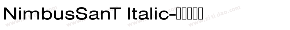 NimbusSanT Italic字体转换